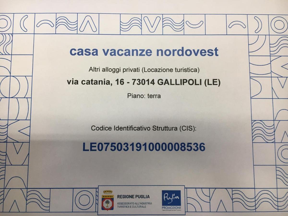 Casa Vacanze Nord-Ovest Gallipoli Bagian luar foto